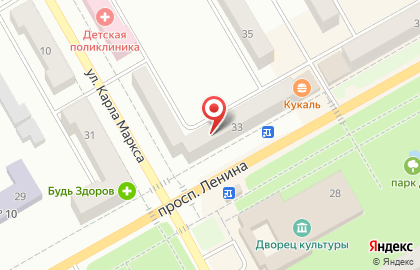Салон связи МТС на проспекте Ленина на карте