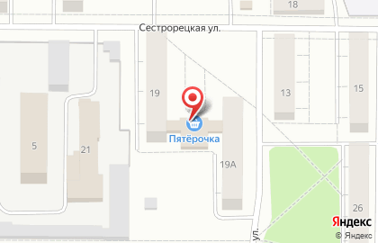 Супермаркет Пятёрочка в Орджоникидзевском районе на карте