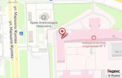 Больница Окружная больница №1 в Ханты-Мансийске на карте