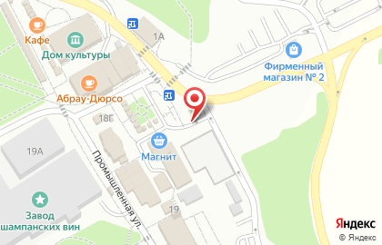 Продовольственный магазин на Промышленной улице на карте