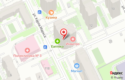 Посуточная аренда квартир Сутки Коми на карте