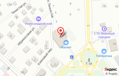 Супермаркет Магнит Косметик на Танкистов на карте