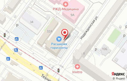Торговый дом Силуэт в Железнодорожном районе на карте