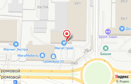 Магазин строительно-отделочных материалов МегаСТРОЙ в Комсомольском районе на карте