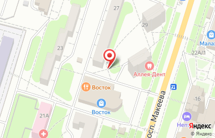 Магазин женской одежды Про Дам на проспекте Макеева на карте
