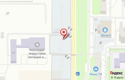 Автостоянка ВОА в Курчатовском районе на карте