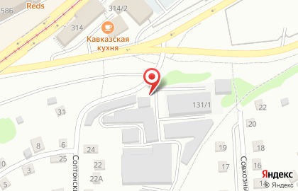 Гаражный кооператив Тепло на карте