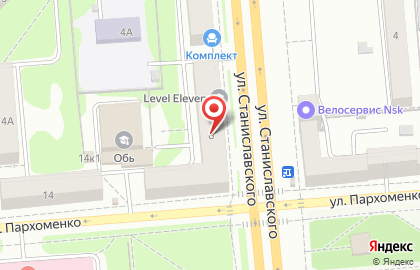 Лингвистический центр Level Eleven на улице Станиславского на карте