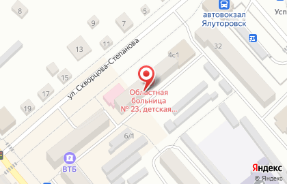 Детская поликлиника, Областная больница №23 на карте