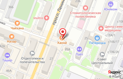 Кафе вьетнамской кухни Ханой на проспекте Ленина на карте