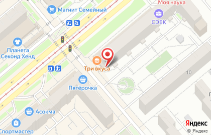 Магазин по продаже фруктов, овощей и кондитерских изделий в Октябрьском районе на карте