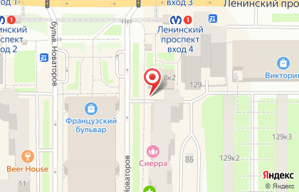 МТС-банк на бульваре Новаторов на карте