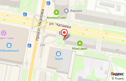Аптека Озерки на улице Чапаева, 29 на карте