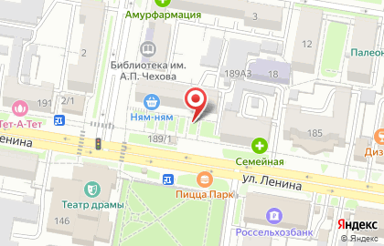 Таёжный на улице Ленина на карте