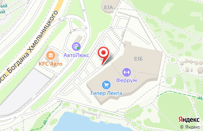Гипермаркет Лента в Белгороде на карте