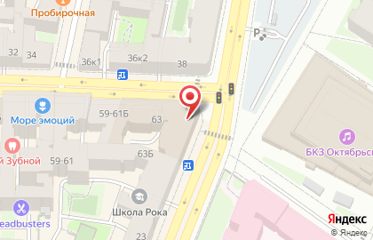 Туроператор Р-Турс-Петербург на площади Восстания на карте