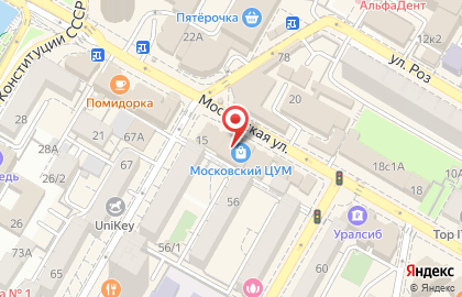 Тема на Московской улице на карте