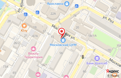 Тема на Московской улице на карте