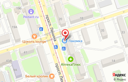 Универсам Светофор на проспекте Ленина на карте