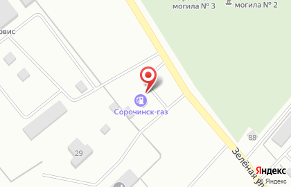 АГЗС №1 на Зелёной улице на карте