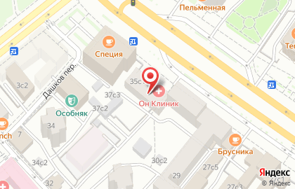Многопрофильный международный медицинский центр Он Клиник на Зубовском бульваре на карте