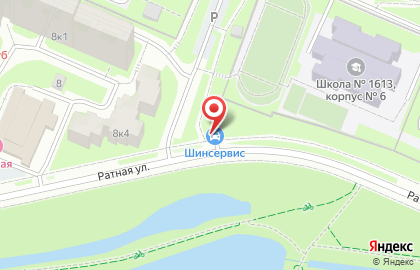 Шинный центр Шинсервис на Ратной улице на карте