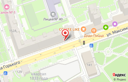 Супермаркет Spar на улице Максима Горького, 152 на карте