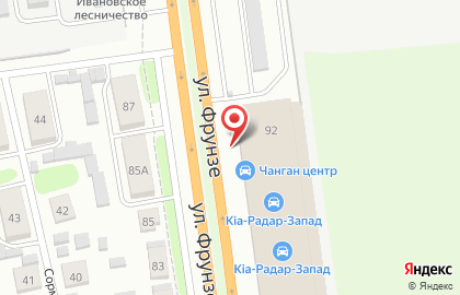 Автосалон РАДАР-Восток на улице Фрунзе на карте