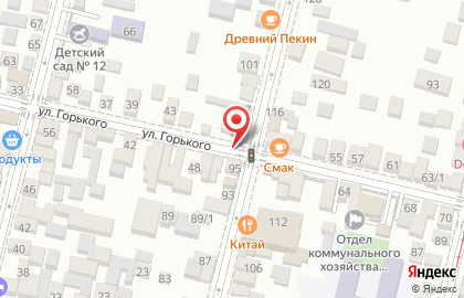 Фирменный магазин пива Хадыжи Плюс в сквере Горького на карте