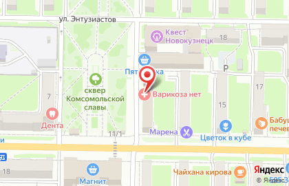 Компания натяжных потолков Лакфоль, жалюзи и шкафов-купе на карте