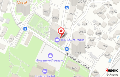 Алые Паруса в Сочи на карте