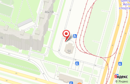 Совмещенный трамвайно-троллейбусный парк Горэлектротранс в Санкт-Петербурге на карте