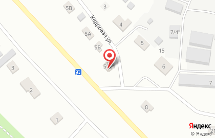 Продовольственный магазин Перекресток на Кедровой улице на карте