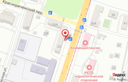 Магазин разливного пива Вобла на Краснореченской улице на карте