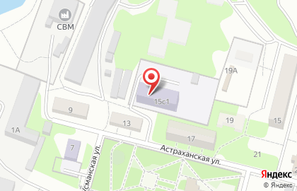 Детский сад №19 на Астраханской улице на карте