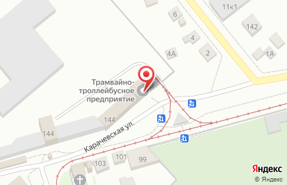 Троллейбусный диспетчерский пункт на карте