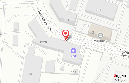 Рик на Заставской улице на карте