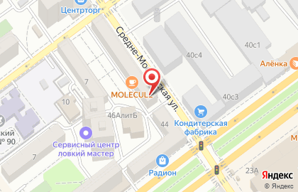 Магазин Триумф на Средне-Московской улице на карте