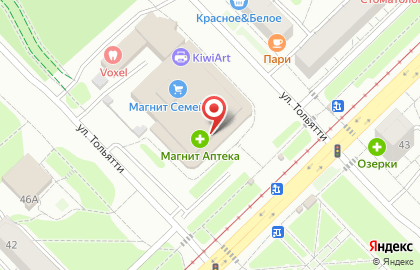 Служба доставки цветов ТриБукета в Центральном районе на карте