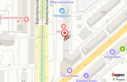 Магазин одежды Престиж на Барнаульской улице на карте