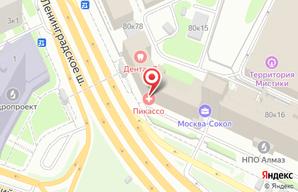 Центр навигационных технологий Навител на Ленинградском проспекте на карте