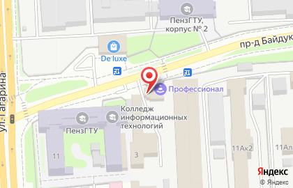 Автобан на улице Байдукова на карте