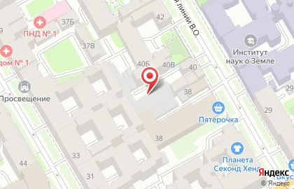Косметологический кабинет в Василеостровском районе на карте