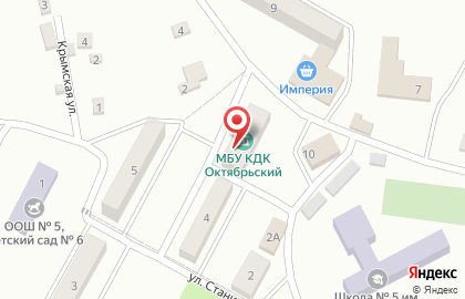 Октябрьская центральная городская больница на улице Станиславского на карте