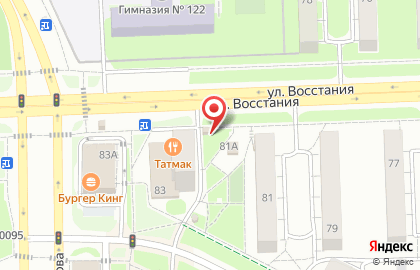 Бистро Evos в Московском районе на карте