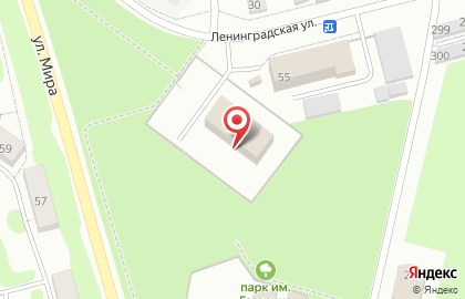 Служба заказа легкового транспорта на улице Мира на карте