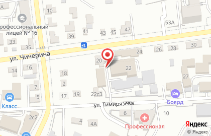 Торговая фирма Адмила Плюс на улице Чичерина на карте