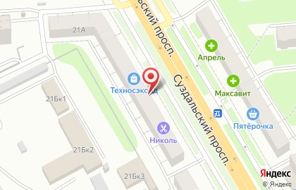 Мастерская по ремонту обуви на Суздальском проспекте на карте