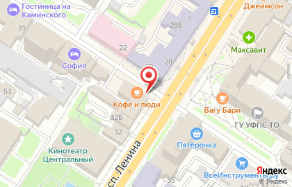 Продуктовый магазин Лазаревская лавка в Центральном районе на карте