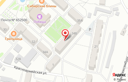 Магазин Монетка в Кемерово на карте